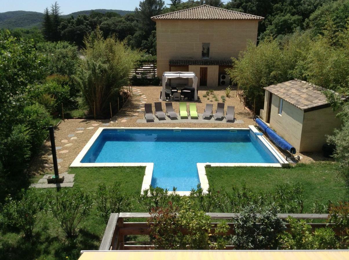 Villa La Charmeuse Fleurie Collias Exterior foto